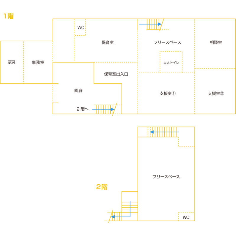 子育て応援拠点えがお 見取り図